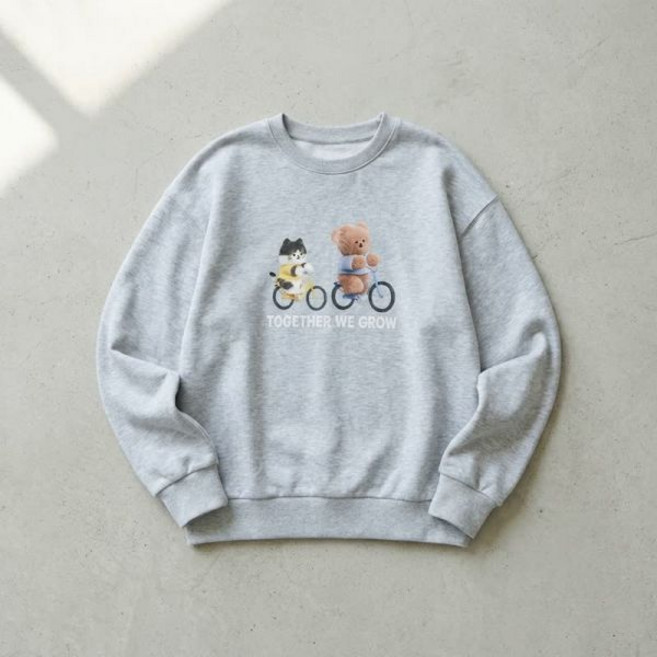 폴햄 여성 더블니트 어프어프X코숏 맨투맨 PHG1TR2010