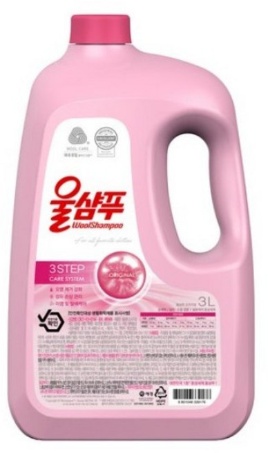 [울샴푸] 오리지널 중성세제 용기, 3L, 20개