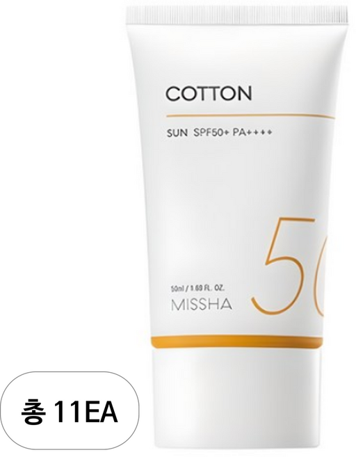 미샤 올 어라운드 세이프 블록 아쿠아 선 젤 SPF50+ PA++++, 50ml, 11개