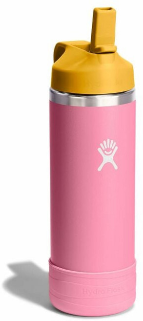 하이드로플라스크 키즈 와이드 스트로캡앤부트 텀블러 18온즈, 1개, 533ml, 달리아