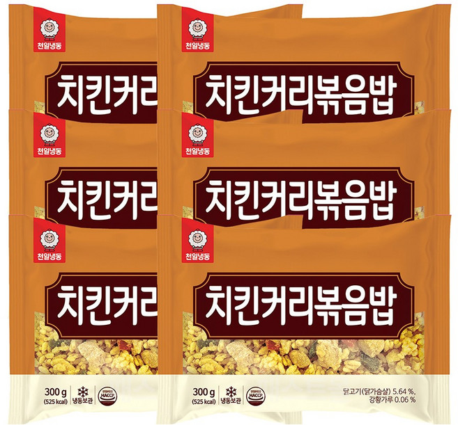 천일냉동 치킨커리 볶음밥, 300g, 6개