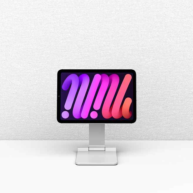 니케 Magsnap Air 아이패드 마그네틱 거치대 자석 스탠드, 실버, 아이패드 미니7/6, 1개