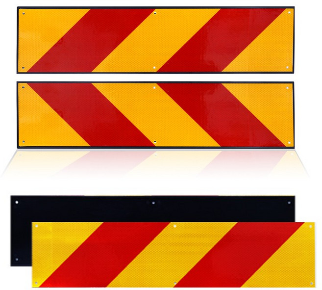 예스카 대형 화물차 트럭 후부 반사판 KC인증 초고휘도, 판넬형 반사판(대형)+보조판 좌우 1세트, 1개