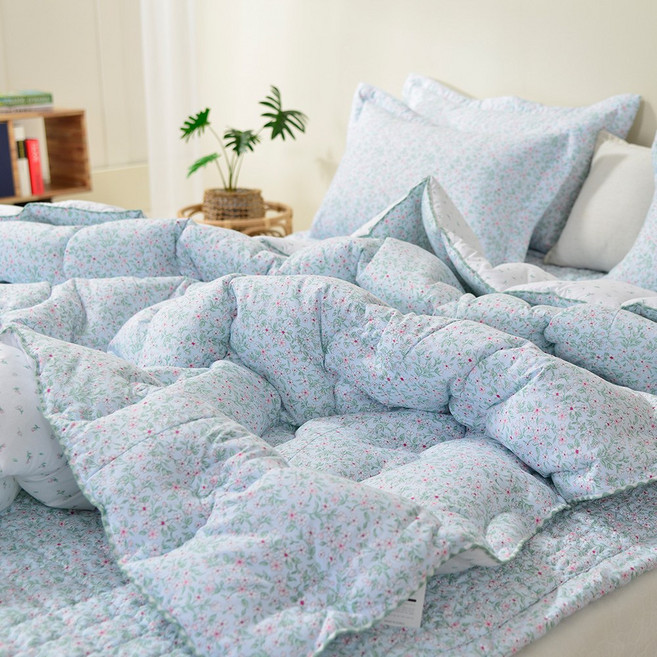 에리카 세미마이크로 봄 차렵이불 / SS Q / 단품 / 세트 / 봄가을겨울사계절이불