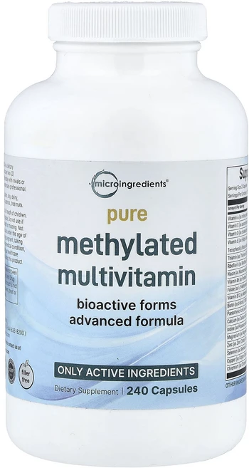 몸관리하세요 겨울입니다 Micro Ingredients 순수 메틸화 종합비타민 캡슐 240정 특별관리진행, MicroIngredients순수메틸화종합비타민캡슐24, 1개 - 쿠팡