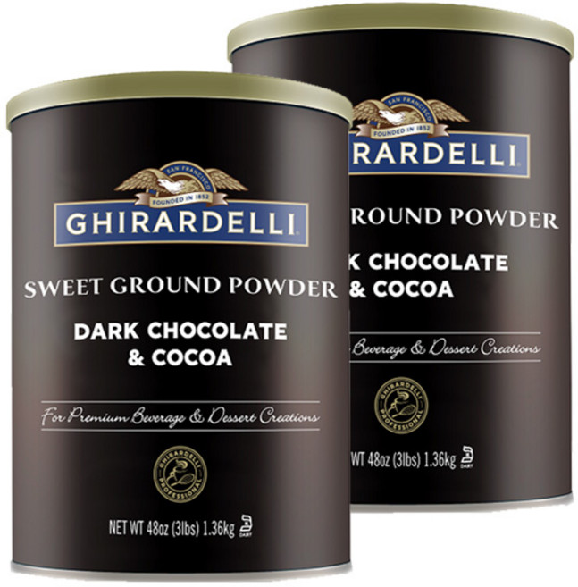 기라델리 스위트 그라운드 파우더 다크초콜릿코코아 1.36kg 2개세트, 1개, 1개입