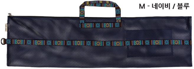 스윗스윔 망사가방 프리다이빙 롱핀가방 롱핀백 메쉬가방, 네이비, 블루