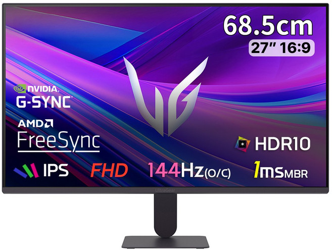 [LG전자 공식인증점]LG 27G411A 68cm(27인치) FHD IPS 144Hz(O/C) 게이밍모니터 슬림베젤, LG 27G411A (무료배송), 68cm