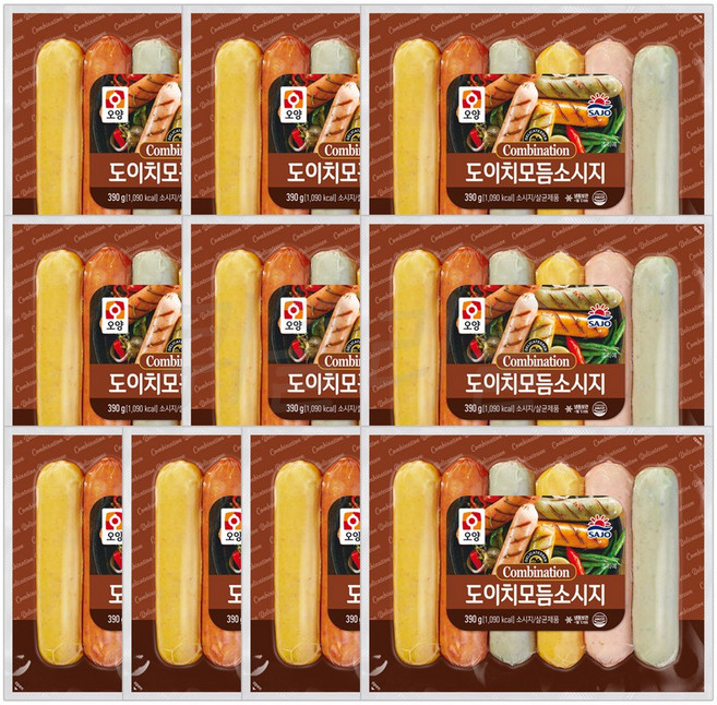 오양 도이치모듬소시지 390g 10개