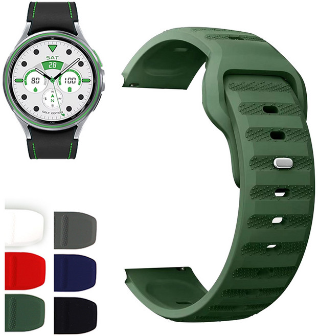 SMR960 갤럭시워치6 47mm 우레탄 스트랩 호환 러닝 밴드, 01 CMZ01BK20 블랙