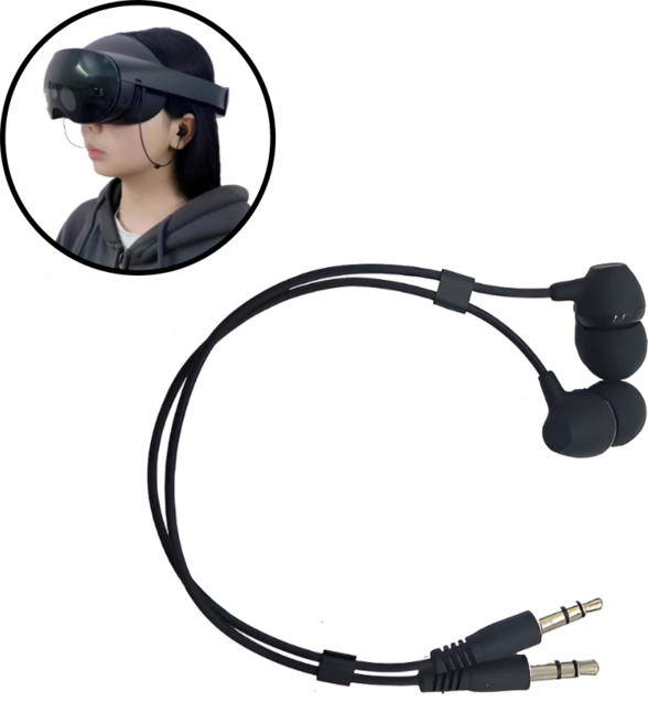 가치온 메타 퀘스트 가상 현실 Meta Quest Pro VR 이어폰 가상현실 헤드셋 맞춤 길이 호환, 2개