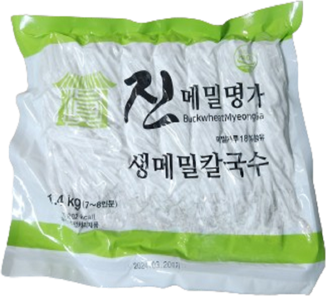 진메밀명가 메밀 칼국수 생면, 1.4kg, 1개
