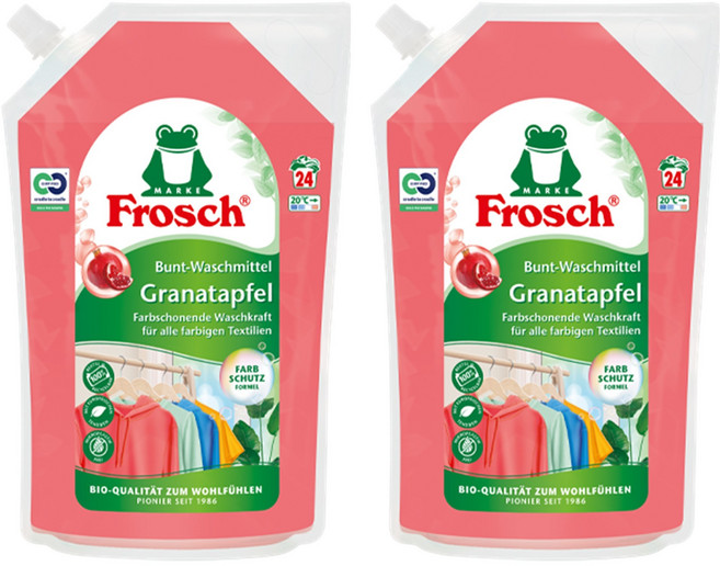 프로쉬 독일 세탁세제 석류 리필, 2개, 1.44L