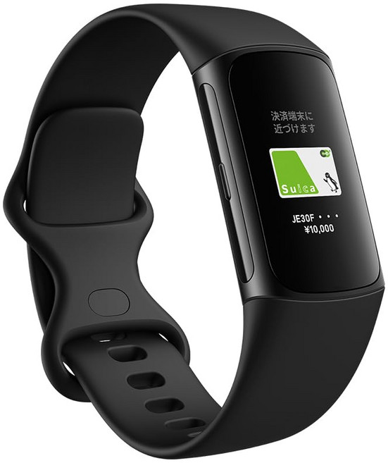 [Suica Fitbit Charge 6 ObsidianBlack 대응] 트래커 [7일간의 라이프GPS 탑재스마트, 상세페이지 참조, 0cm, GPS