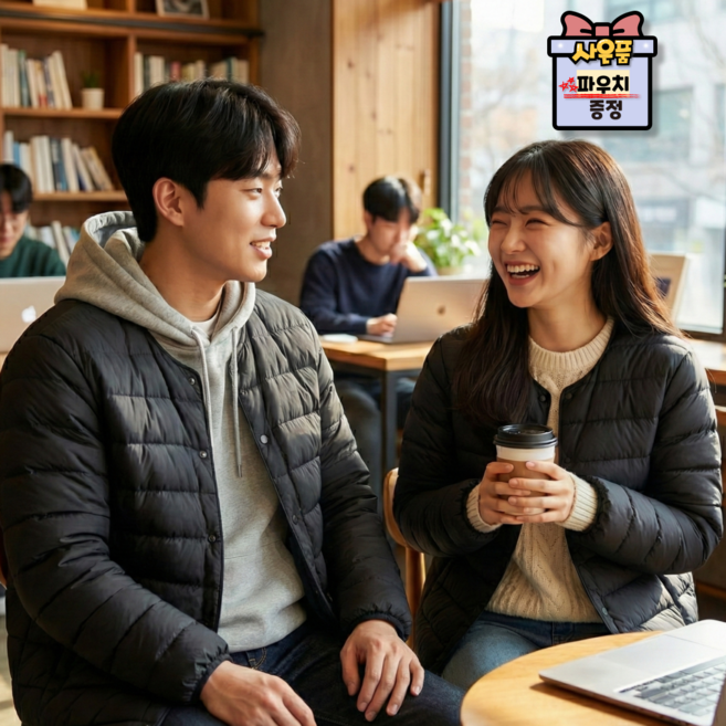 [국내매장판] 탑텐 경량패딩 AIRTECH 라이트 투인원 점퍼 자켓 남녀공용