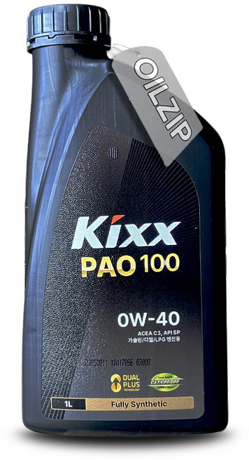 킥스 파오100 0W40 1리터 SP 100%합성 겸용 엔진오일, 1개, 1L