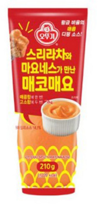 오뚜기 스리라차와 마요네스가 만난 매코매요, 210g, 1개