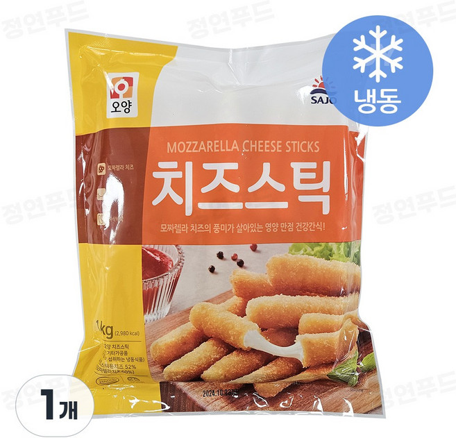 사조오양 치즈스틱1kg, 1kg, 1개