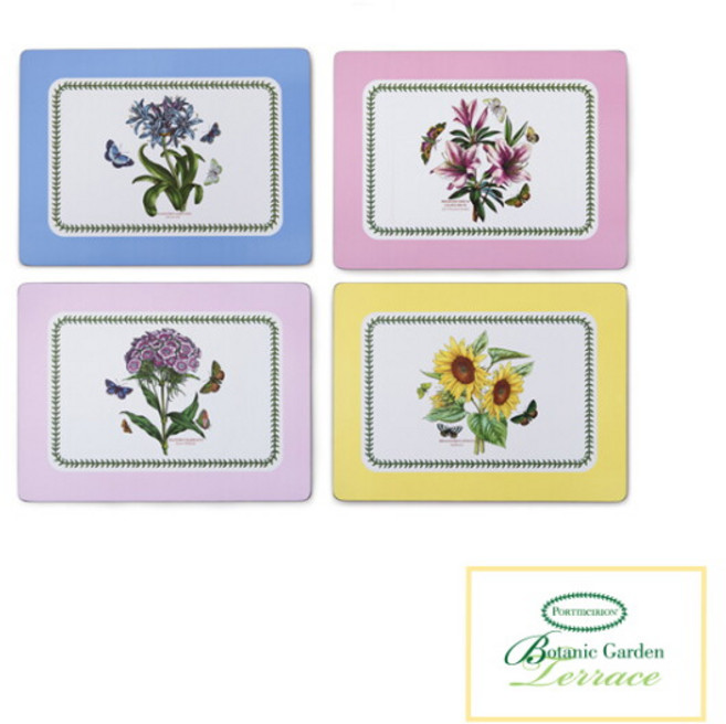 [포트메리온] 보타닉가든테라스 식탁매트(대) NEW 40cm 4p(BGT), 1개