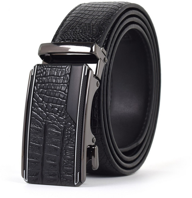 에스까리에 악어무늬 광폭 정장 롱 벨트 ES-401 길이조절가능 42인치까지