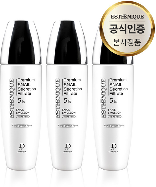 데이셀 에스테니끄 주름개선 탄력 피부노화 도움 달팽이 에멀전 150ml, 3개
