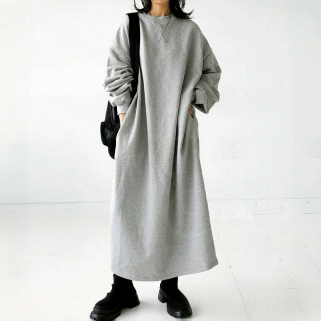 꾸안꾸 데일리 롱롱 루즈핏 오버핏 원피스