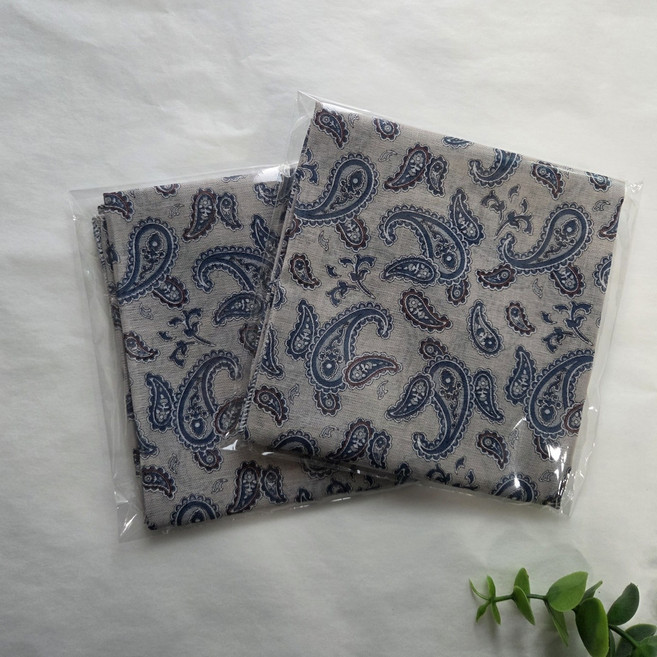 2장 단체 모임 선물 국산 아사 면 손수건 큰 스카프 커플 반다나 남자 여성