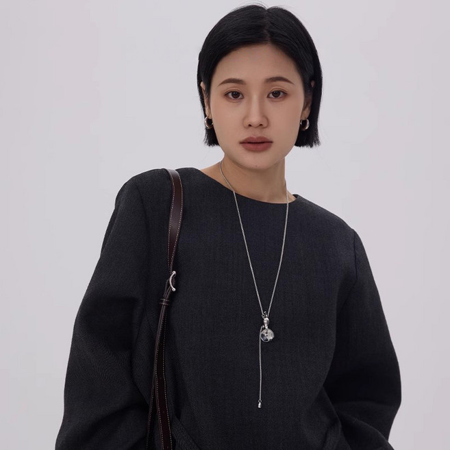 LOVFAS 조롱박 목걸이 황동 행운 클래식 코디 악세서리 소원성취 레트로 남자 목걸이