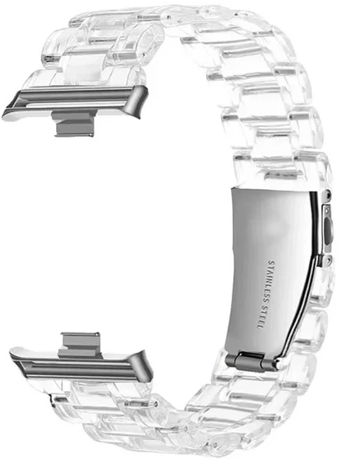 샤오미 Redmi Watch 5 4 용 스트랩 교체 가능 투명 팔찌 Mi Band 9 Pro 8 워치 밴드 액세서리, 01 Transparent silver, 04  Redmi Watch 5, Transparent silver
