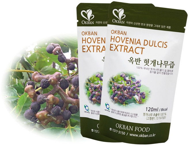 옥반 헛개나무즙, 100개, 120ml