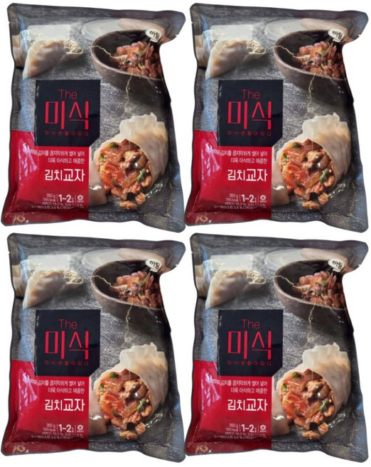 더미식 김치 교자 만두 1.4 kg 350g, 4개