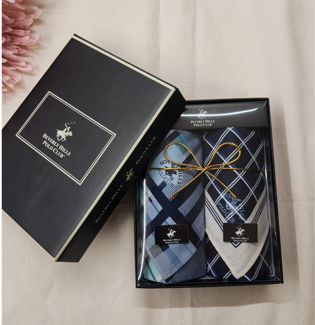 이레터치 손수건 선물세트 폴로클럽 고급상자포장
