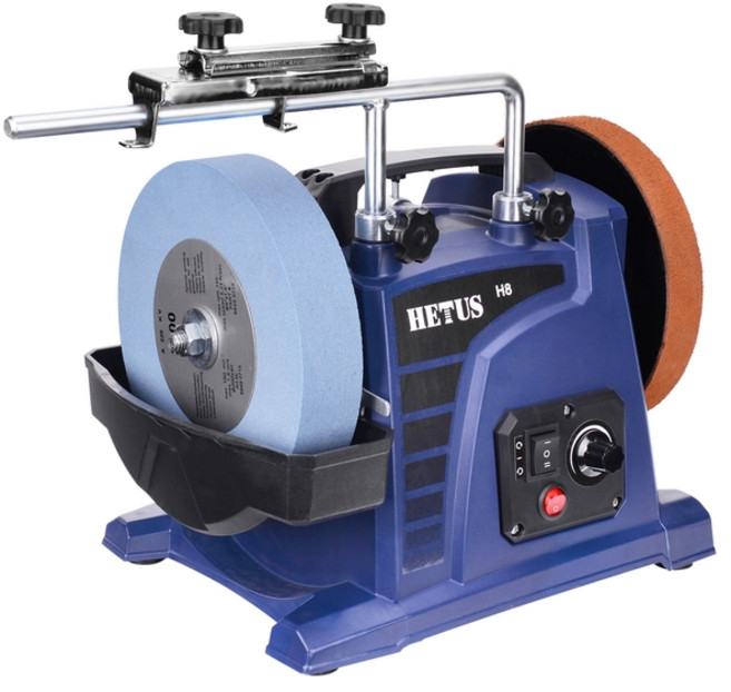 전동 칼가는기계 습식 그라인더 연마기 수냉식 숫돌, A. 8인치+패키지A(구성사진참조)