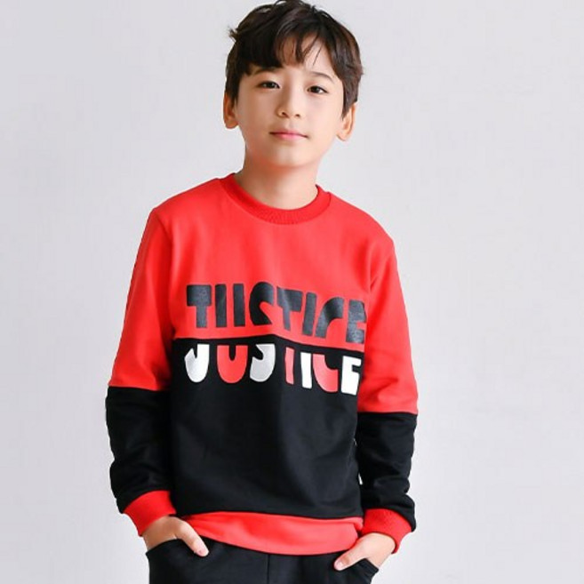 잭키드 남아용 조각 맨투맨티