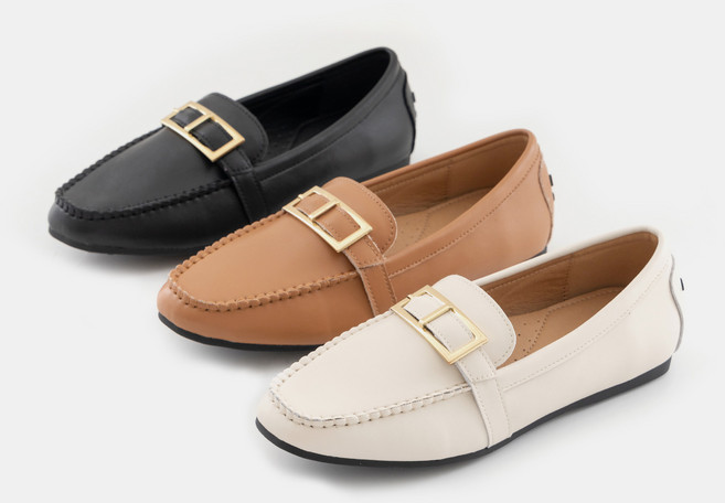 소보제화 콤포튼 소가죽 여성 단화 로퍼 1cm