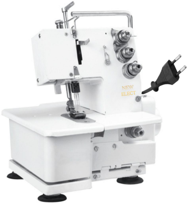 뉴일렉트 오버로크 재봉틀 오버록 미싱기, 화이트, 4실