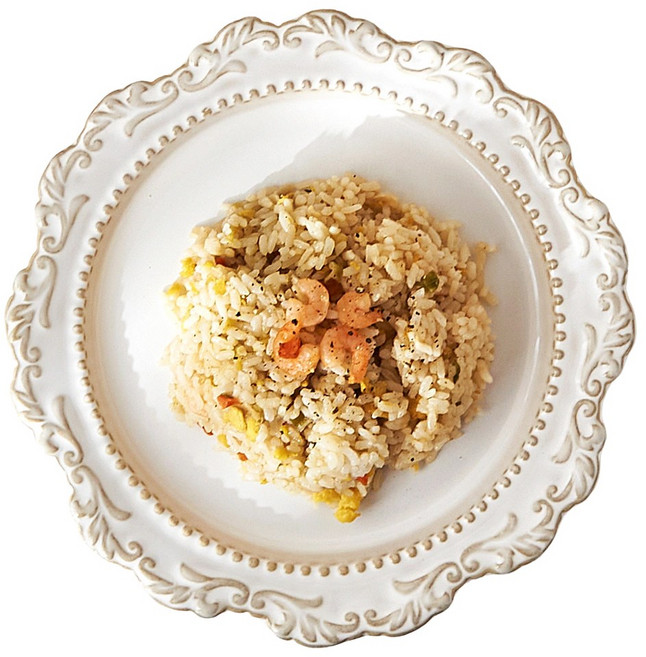 루비코코 바로크 그릇 예쁜 홈카페 파스타 브런치 빈티지 접시, 1개, 화이트