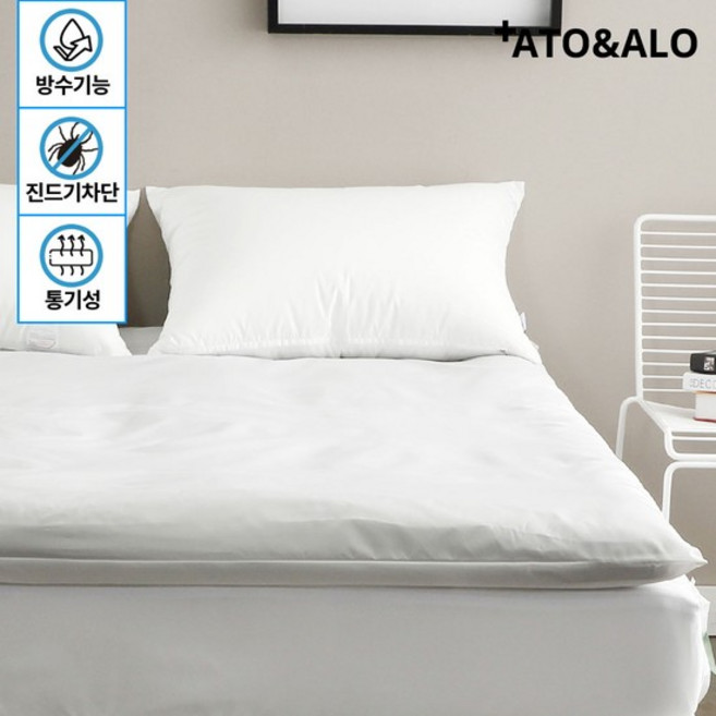 아토앤알로 워터프루프 알러지케어 방수 토퍼커버 Q, 없음