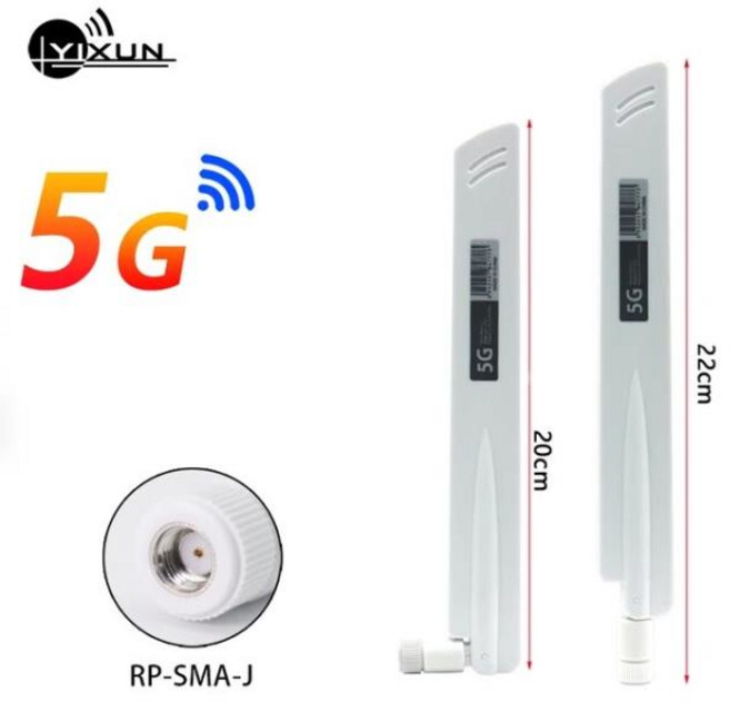 전체 주파수 전방향 외부 SMA Quectel RM510Q-GL 4G 안테나 40DBi 신호 부스터 2 개, 04 18dbi RP SMA Male, 1개