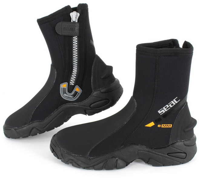 쎄악섭 SEACSUB 프로HD 스킨스쿠버 프리다이빙 해루질 부츠 잠수신발, 280, 검정