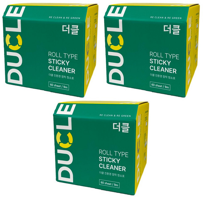 닥터에클린 더클 본품 청소포 60매 9m, 3개