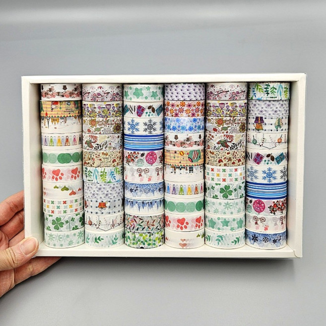 일상채움 다꾸용 마스킹 테이프 1.5 x 2m 세트, 60p B 세트, 1세트