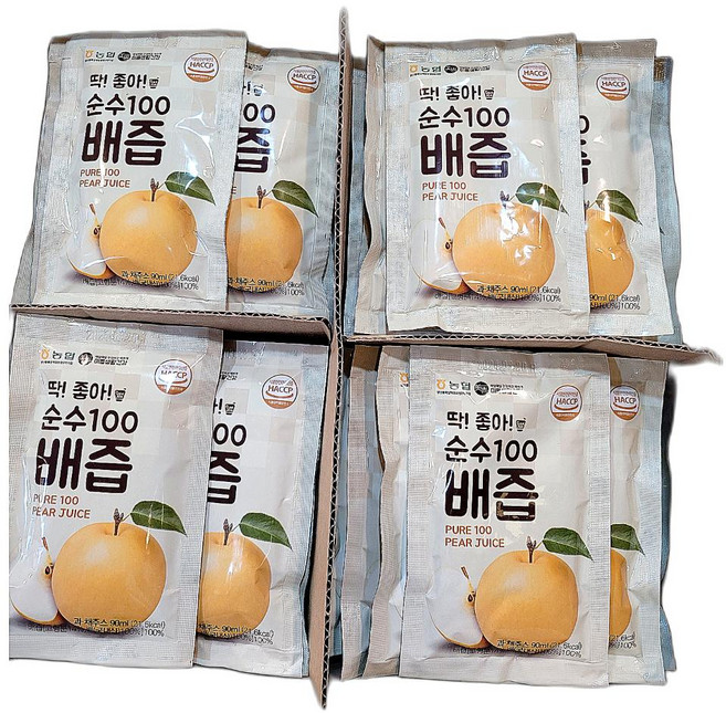 순수 울주서생배 배즙/도라지즙 국산 미쁨 딱좋아 실속형 식품 건강즙 고급 90ml 100포 1개, 100개