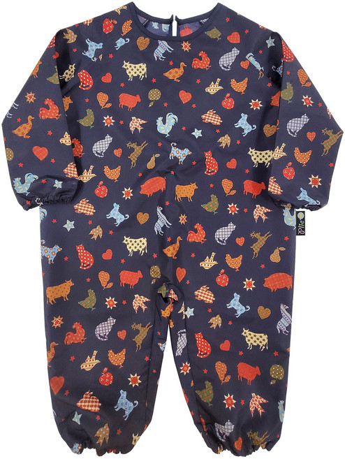 유아동 전신미술가운 일반형, 곤색동물원