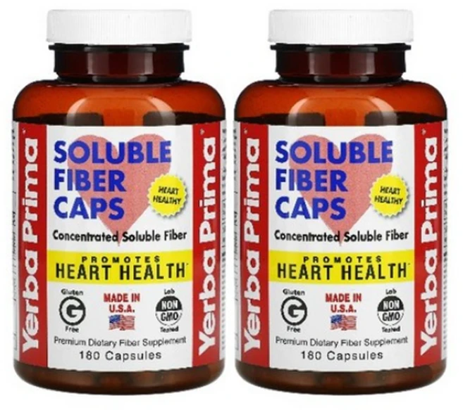 예르바프리땡 수용성 식이섬유 캡슐 180정 약들약 2팩, 2개 - 쿠팡