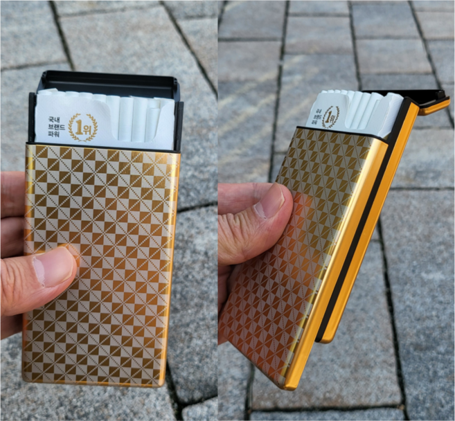 셀러템 담배케이스 착 열리는 슬라이딩 일반형 슬림형