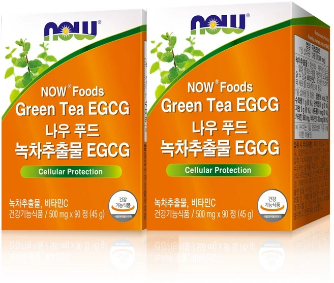 나우푸드 녹차추출물 EGCG 다이어트 보조제, 90정, 2개 - 쿠팡