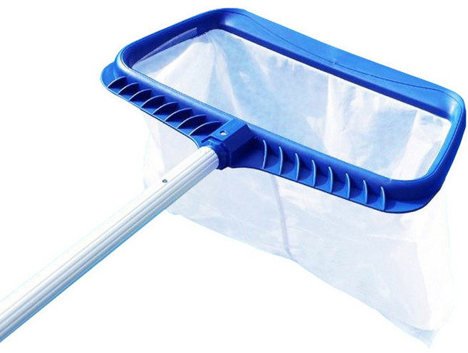 수영장 뜰채 알루미늄 봉 그물 청소 나뭇잎 거름망 부유물 조정 펜션 장대 풀장 형 길이, 7 2m 텔레스코픽스틱 디럭스 형 딥네트