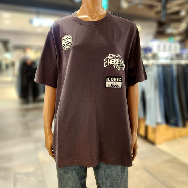 [지프] NC강남점 JEEP SUMMER JP2TSU212 2팀 지프 와펜 패치 반팔 티셔츠