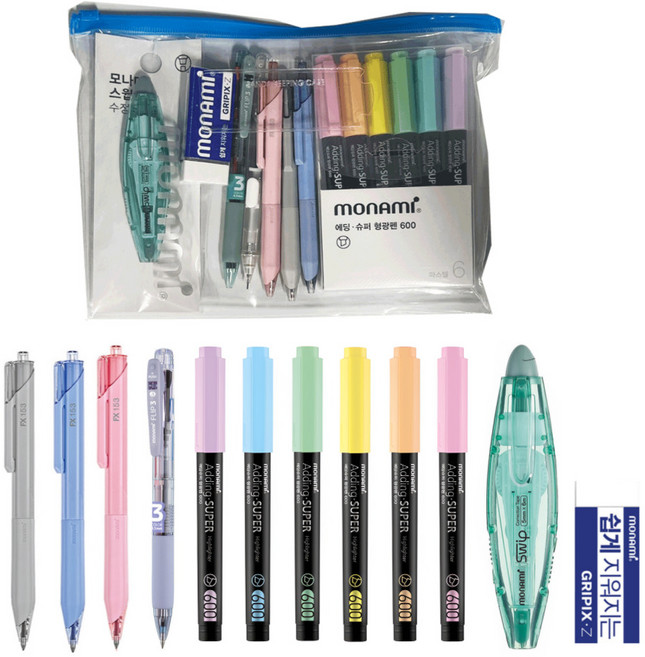 모나미 학용품 패키지 필기구 문구세트, 1개